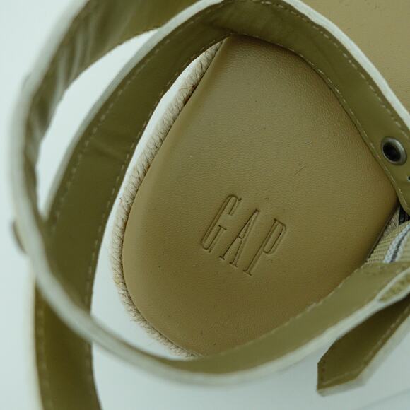 GAP Metallic Gold Platform Strappy Espadrille Comfort Sandals - Size 8.5 - Picture 5 of 9